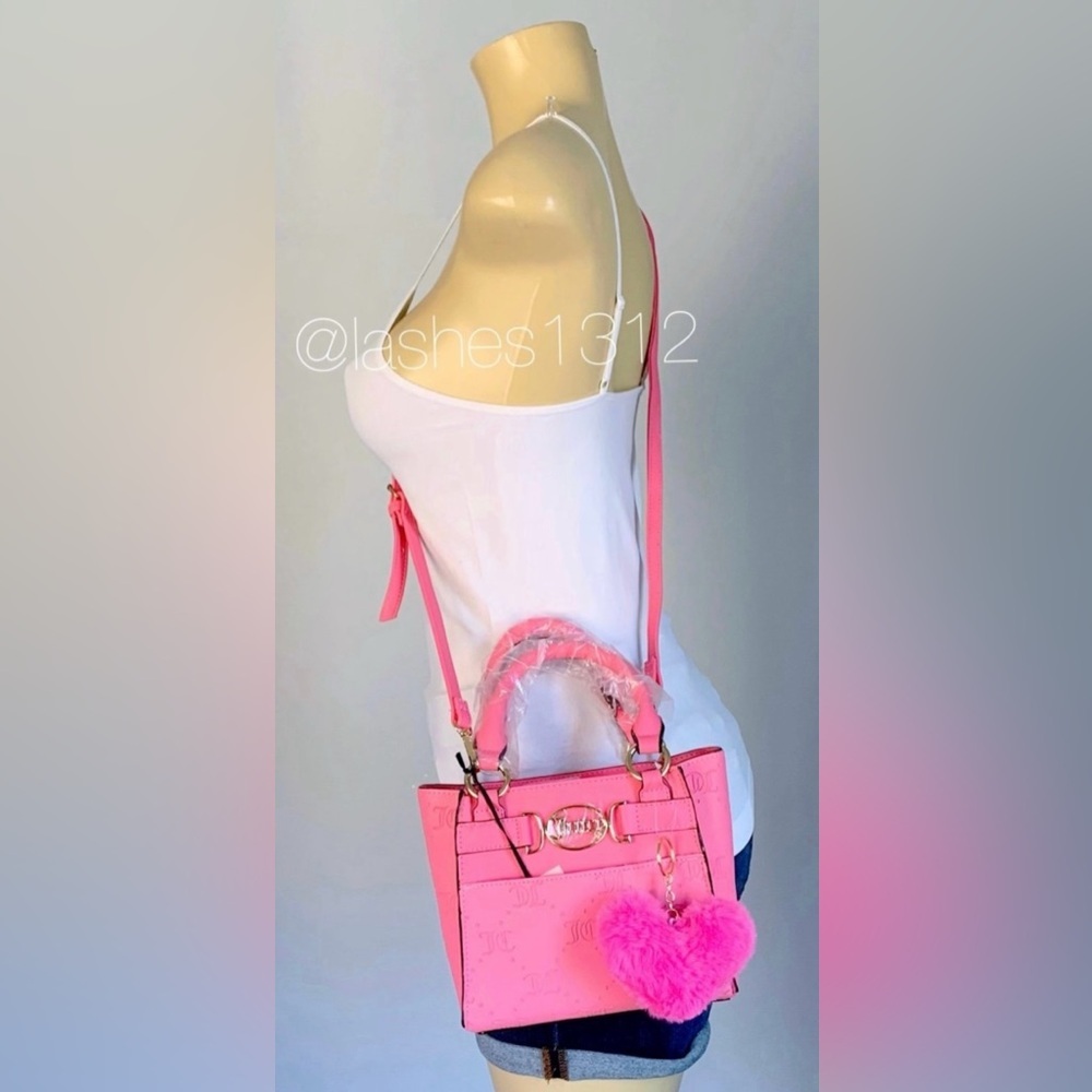 JUICY COUTURE Bag Medallion Mini Crossbody Tote - Pink - Picture 7 of 8